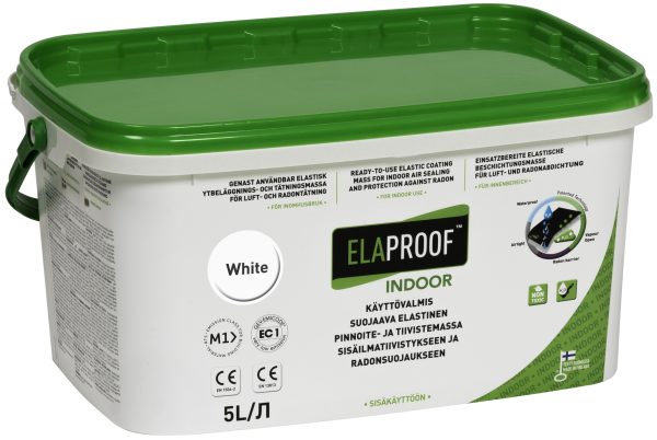 Pinnoitemassa Elaproof Indoor 5 L White