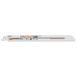 Puukkosahanterä Mandrex Multicut-demo 230mm, 2kpl/pkt.