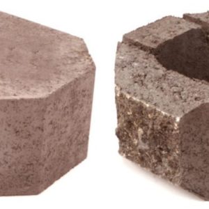LAKKA LOHKOPÄÄTYKIVI 200X200X100/MUSTA