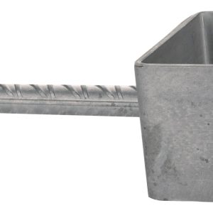 Pilarikenkä 100mm kiinteä valuun, poistuva