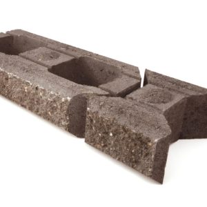 LAKKA LOHKOMUURIKIVI 480+80X200X100/MUSTA, poistuva