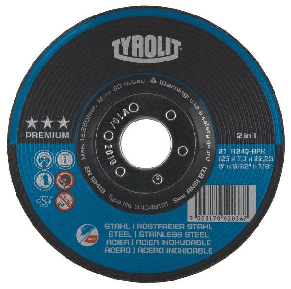 Tyrolit Hiomalaikka 125x7,0x22,23 Premium