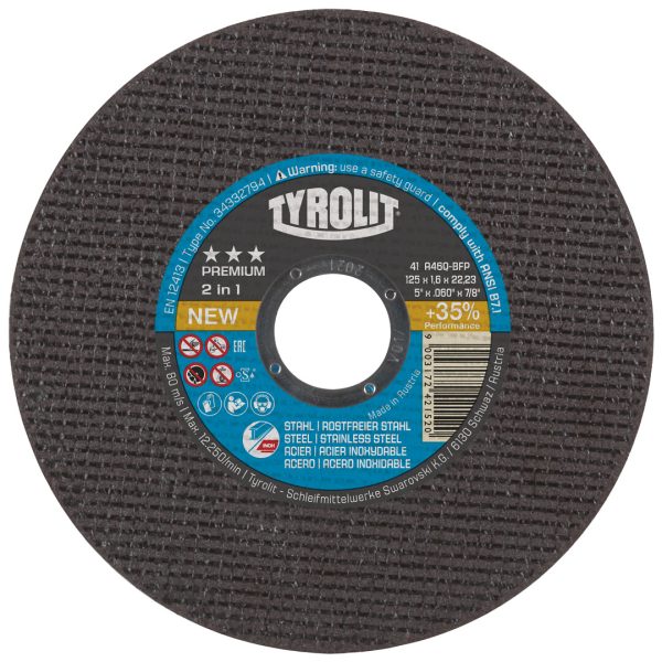 Tyrolit Katkaisulaikka 230x2,0x22,23 Premium 2in1