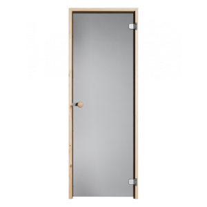 Saunan ovi 8x19 harmaa/ mäntykarmi